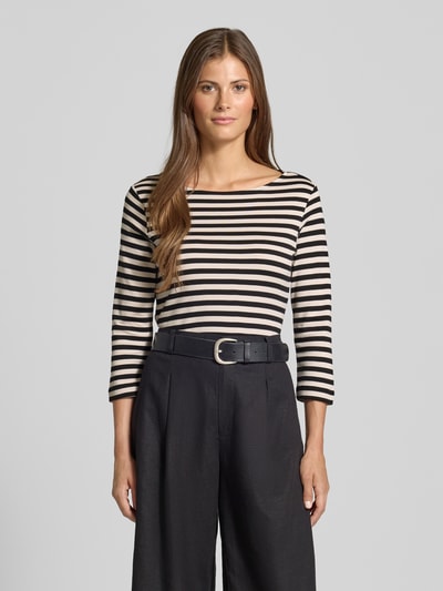 Christian Berg Woman Longsleeve mit Rundhalsausschnitt und 3/4-Arm Black 4