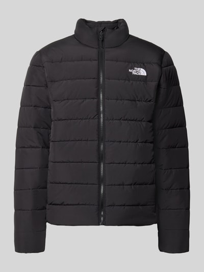 Produktfoto, Regular Fit Jacke in Stepp-Optik Modell 'ACONCAGUA' von The North Face in Schwarz mit Stehkragen, Reißverschluss und Logo-Stitching, glatte Textur
