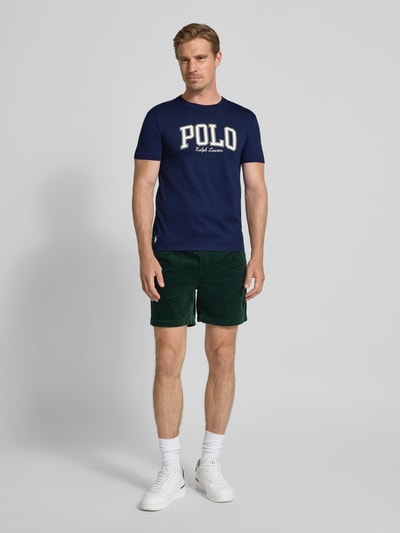 Polo Ralph Lauren Custom slim fit T-shirt met ronde hals Marineblauw - 1