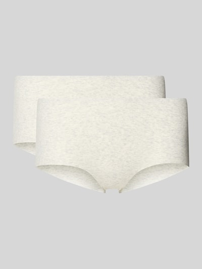Produktfoto, Slip mit elastischem Bund von PUMA aus Baumwoll-Elasthan-Mix in hellem Farbton, körpernahe Passform, glatte Textur