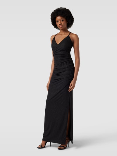 Jake*s Cocktail Abendkleid in Wickel-Optik Black 1