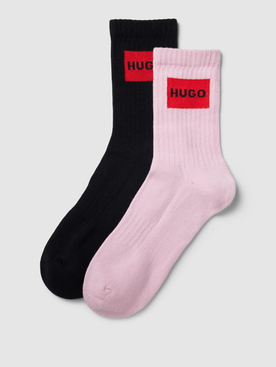 HUGO Socken mit Label-Detail im 2er-Pack Pink 1