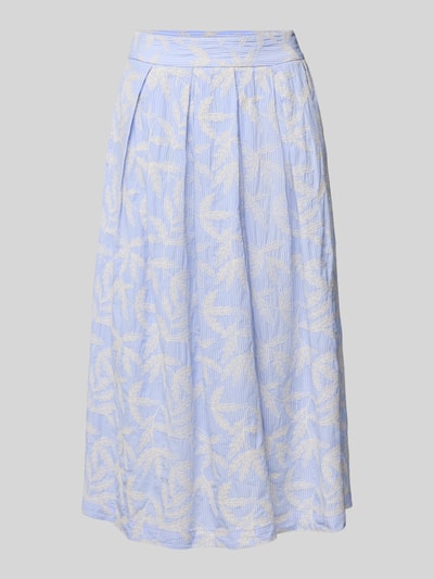 0039 Italy Midirock mit gelegten Falten Modell 'KYLIE' Bleu 2