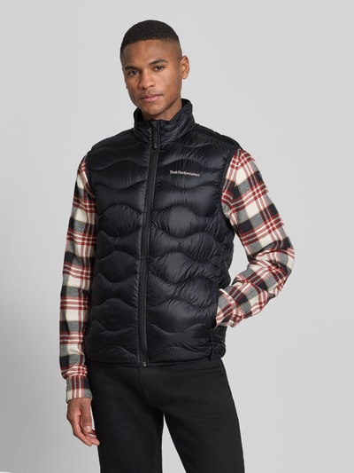 Peak Performance Regular Fit Weste aus reinem Alcantara Modell 'Helium' Black 4