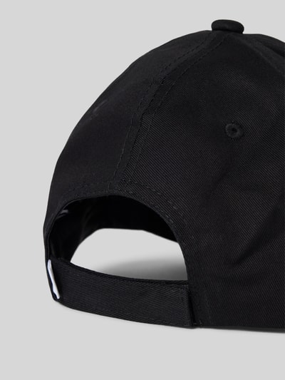 Knowledge Cotton Apparel Basecap mit Label-Detail aus Twill Black 3