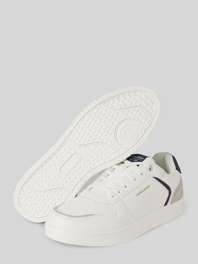 Jack & Jones Sneakers met labelpatch en -print, model 'WEALING' Wit - 4