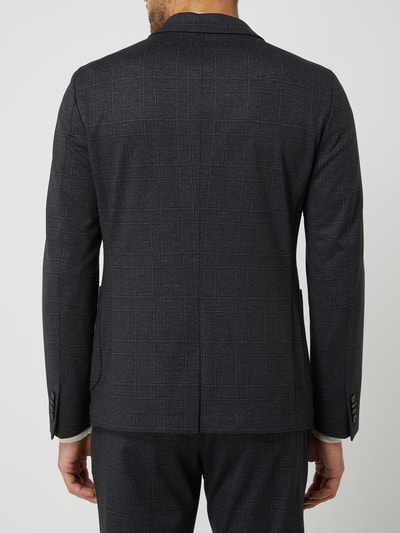 s.Oliver BLACK LABEL Slim fit 2-knoops colbert van jersey, model 's.Ojogg' Zwart - 5