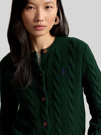 Polo Ralph Lauren Regular Fit Strickjacke aus Wolle mit Kaschmir-Anteil Gruen 3