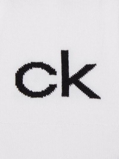 CK Calvin Klein Skarpetki stopki z dodatkiem streczu w zestawie 2 szt.  Biały 3