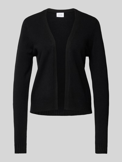 Vila Cardigan mit gerippten Abschlüssen Black 2