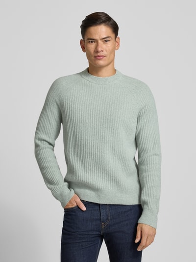 BOSS Orange Regular Fit Pullover aus Woll-Mix  Mint 4