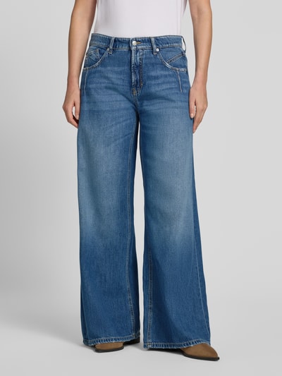 CAMBIO Jeansy Wide & Loose Fit z mieszanka bawełny model 'PALAZZO ADVANCE' Jasnoniebieski 4