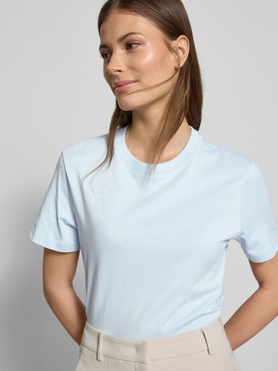 Selected Femme T-shirt met geribde ronde hals Lichtblauw - 3