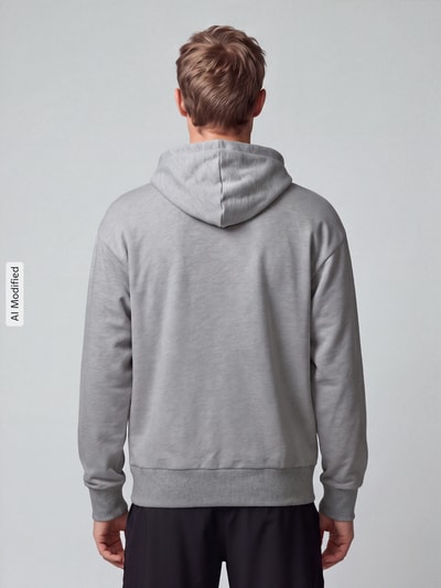 adidas Sportswear Hoodie mit Logo-Print Hellgrau 5