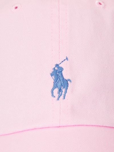 Produktfoto, Czapka z daszkiem z czystej bawełny od Polo Ralph Lauren, efekt: jednolity kolor, detal z logo, otwory wentylacyjne, daszek, zapięcie na patkę, bawełna
