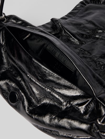 Diesel Shoulder Bag aus reinem Rindsleder Black 5