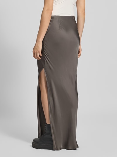 WEEKDAY Maxirock mit gelegten Falten Modell 'Oka' Dunkelbraun 5