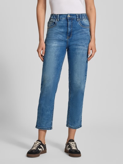 ZABAIONE Jeansy o kroju straight fit z 5 kieszeniami model ‘Ma44rbella’ Jeansowy niebieski 4