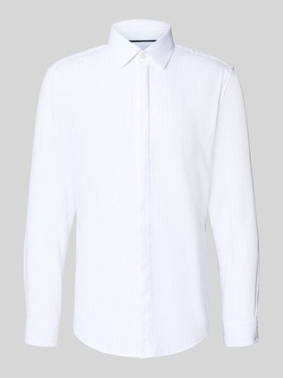 Jake*s Slim fit zakelijk overhemd met kentkraag Wit - 2