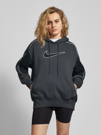 Nike Oversized Hoodie mit Logo-Stitching Anthrazit 4