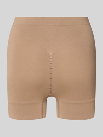Produktfoto, beige Radlerhose mit Stretch-Anteil Modell 'Comfort Short' von MAGIC Bodyfashion, unifarbenes Design, elastischer Bund, glatte Textur