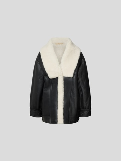 Victoria Beckham Jacke aus echtem Leder Black 2