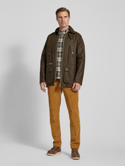 Barbour Jacke mit Pattentaschen Modell 'RE-ENGINEERED BEA' Sand 1