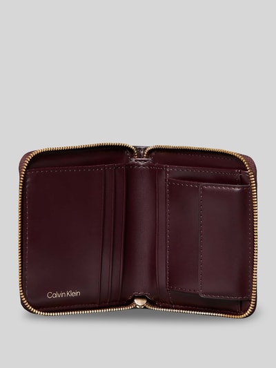 CK Calvin Klein Portfel z napisem z logo Ciemnobrązowy 3