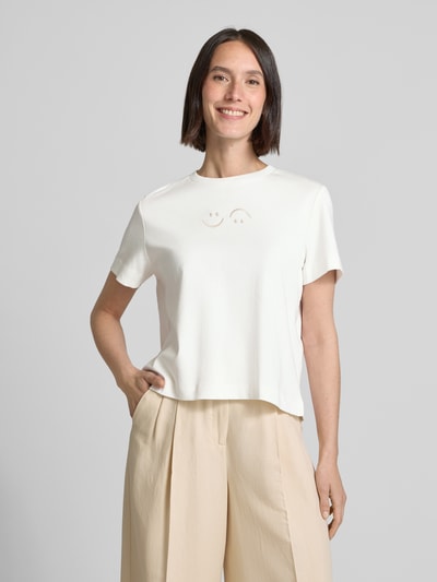 Vero Moda Oversized T-shirt van puur katoen, model 'SARA METTE' Wit - 4