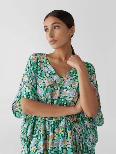 an an londree Midikleid mit Allover-Muster Grün 3