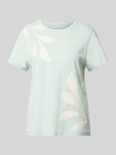 Tom Tailor T-Shirt mit Motiv-Print und -Stitching Hellblau 2