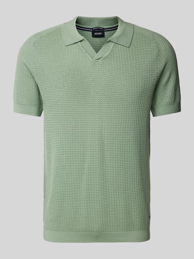 JOOP! Collection Regular Fit Poloshirt mit V-Ausschnitt Hellgruen 2