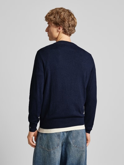 Pepe Jeans Gebreide pullover met ronde hals, model 'Andre' Blauw - 5