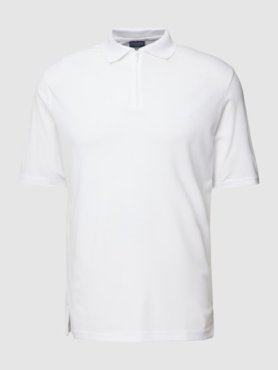 Christian Berg Men Poloshirt met ritssluiting Wit - 2