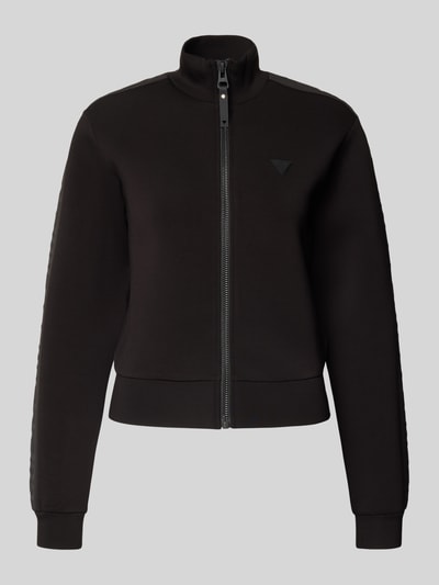 Guess Activewear Sweatjack met labelapplicatie, model 'NEW ALLIE' Zwart - 2