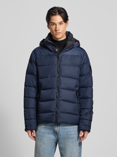 FIRE + ICE Gewatteerd jack met ritszakken, model 'LUKA2' Marineblauw - 4