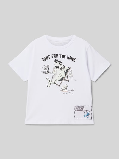 Name It T-Shirt mit Motiv-Print Weiss 1