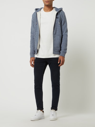 Superdry Sweatjacke mit Kapuze  Rauchblau Melange 1