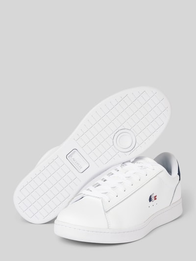 Lacoste Sneakersy z wyhaftowanym logo model ‘CARNABY’ Biały 4