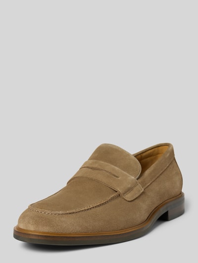 DIGEL Loafers van leer, model 'Stig' Taupe - 1