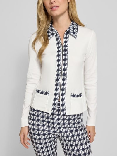 Marc Cain Longsleeve mit Zweiwege-Reißverschluss Offwhite 3