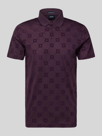 JOOP! Collection Slim Fit Poloshirt mit kurzer Knopfleiste Modell 'Bartholo' Violett 2