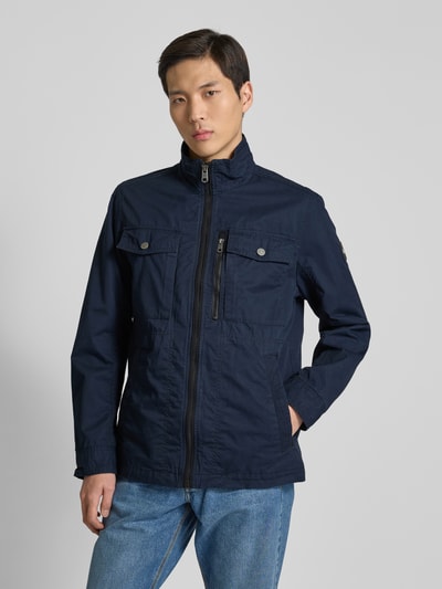 Tom Tailor Regular Fit Feldjacke aus reiner Baumwolle mit aufgesetzten Brusttaschen Marine 4