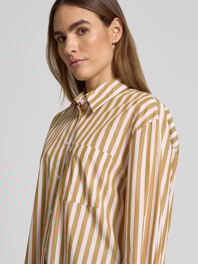 Mango Regular Fit Hemdbluse mit Brusttasche Modell 'JAGUAR' Beige 3