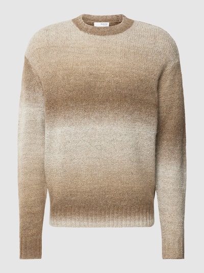 SELECTED HOMME Strickpullover mit Farbverlauf Modell 'GAARD' Beige 2