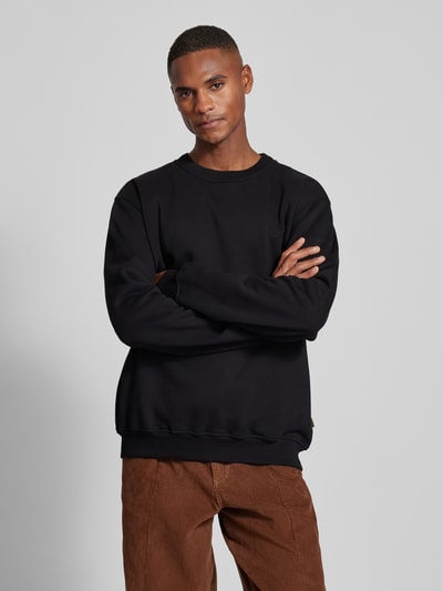 WOODBIRD Sweatshirt mit Label-Stitching Modell 'Cane' Black 4