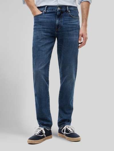 Tommy Hilfiger straight fit jeans van katoenmix Bleu - 4
