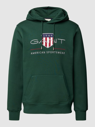 Gant Hoodie mit Känguru-Tasche Dunkelgruen 2