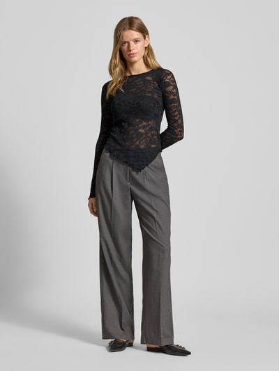 Gina Tricot Longsleeve aus Spitze Black 1