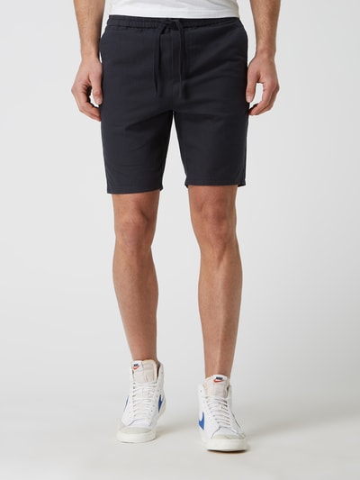 Only & Sons Shorts mit Leinen-Anteil Modell 'Linus' Dunkelblau 4